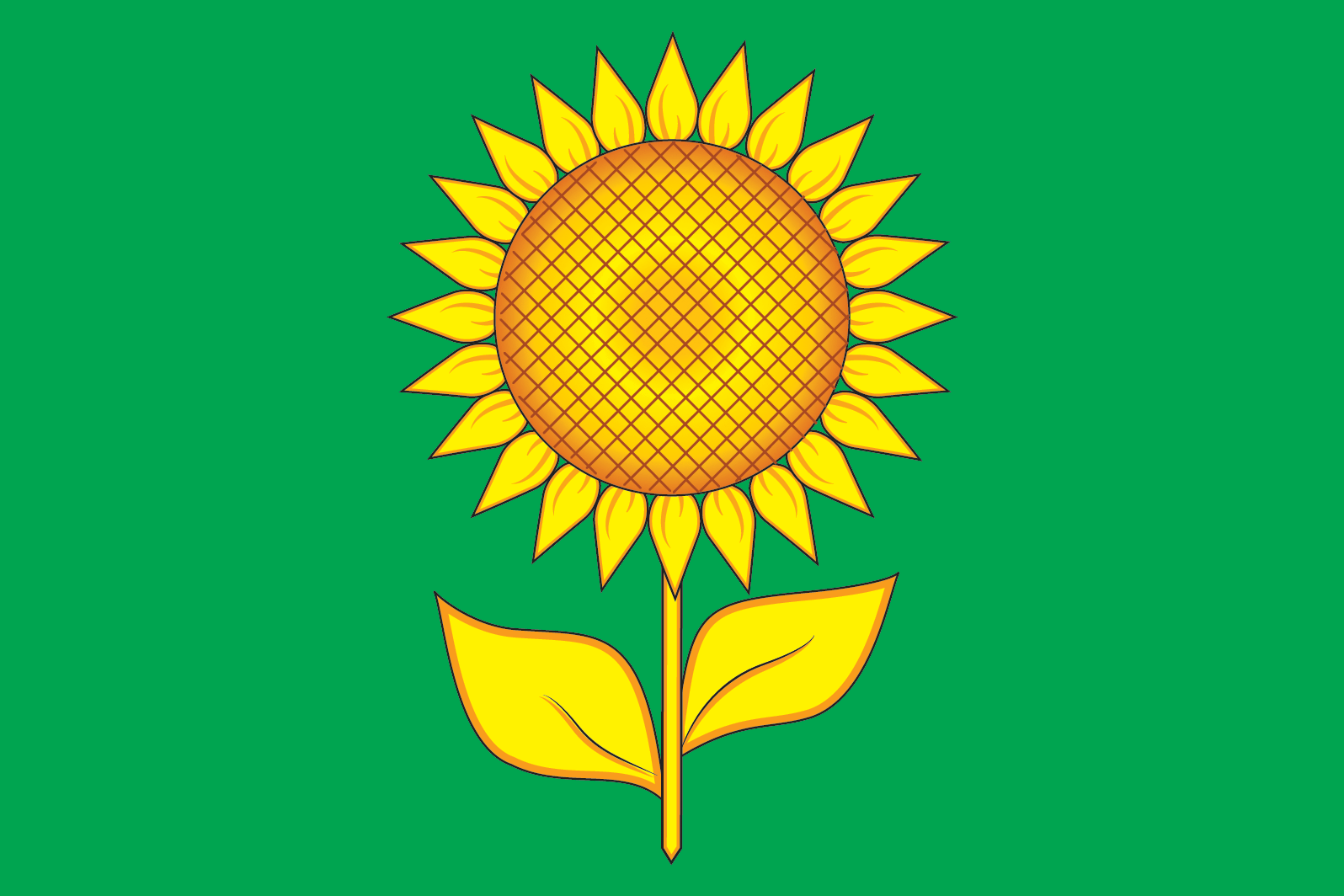 Флаг Алексеевского городского округа Белгородской области.